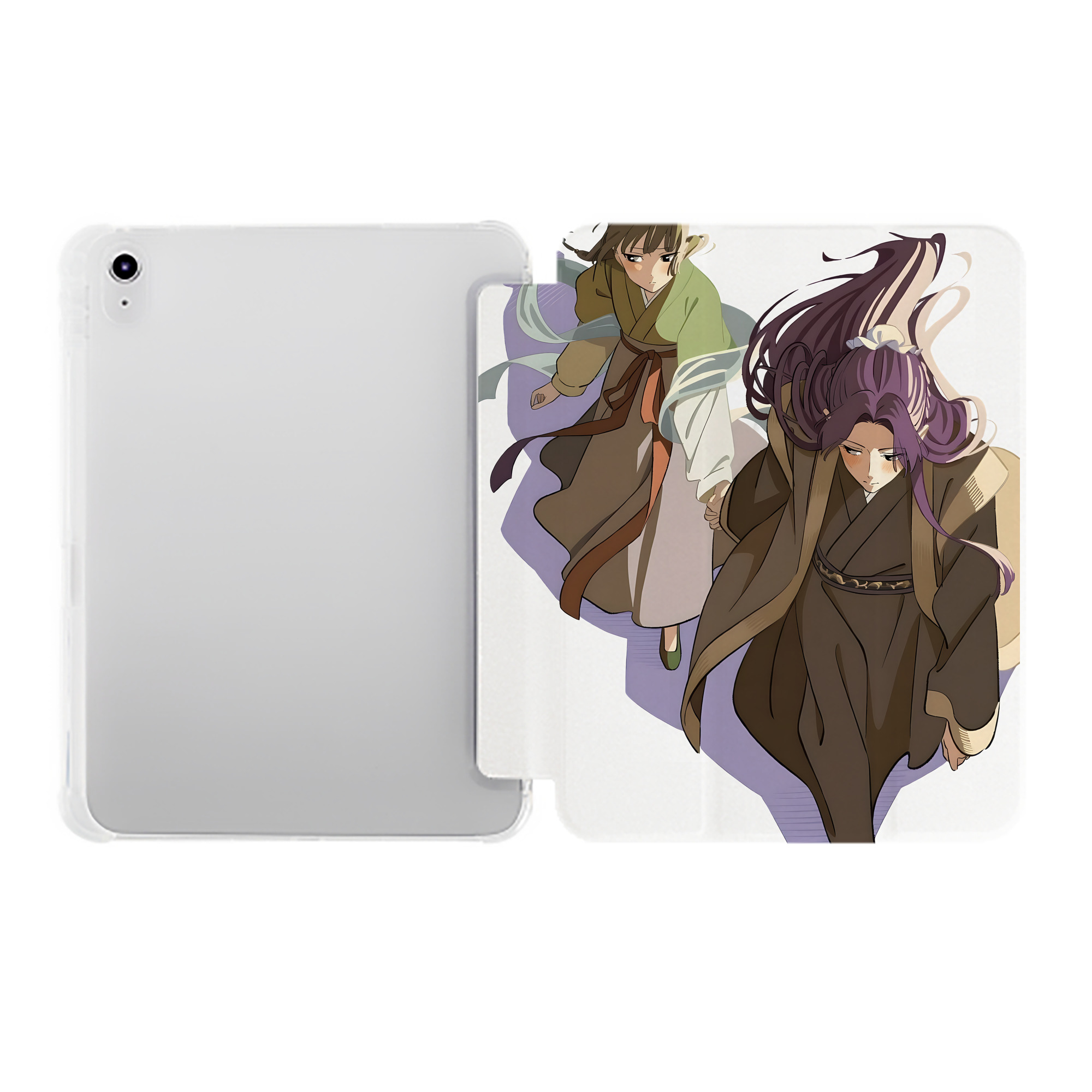（画像用） 薬屋のひとりごと The Apothecary Diaries IPad ケース ペン収納付き 三つ折りスタンド PUレザー×シリコン 対応機種9.5/10.5/10.9インチ